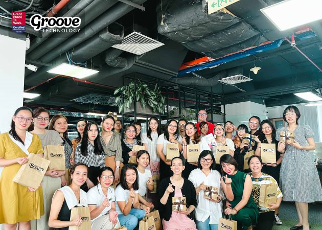 Groove Technology workshop làm nến thơm ngày quốc tế phụ nữ